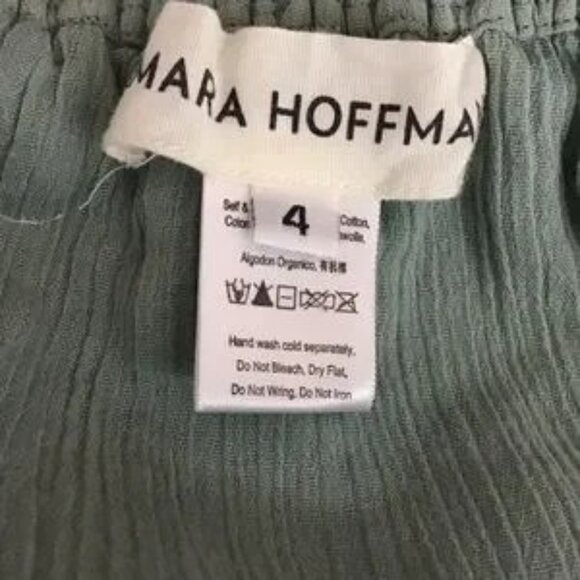 Mara Hoffman Dress Maxi Gauze Sage Cotton - Picture 10 of 11